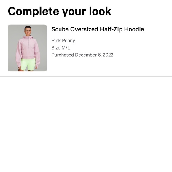Lululemon Scuba Half Zip Hoodie - Picture 2 of 2
